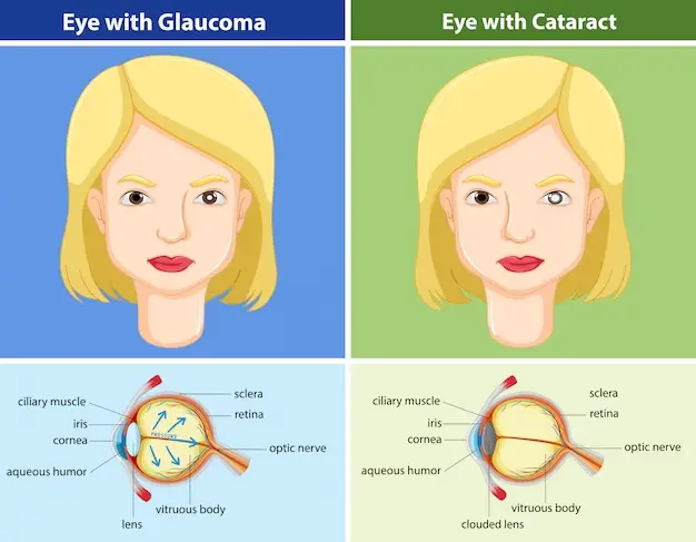 Diminished eyesight